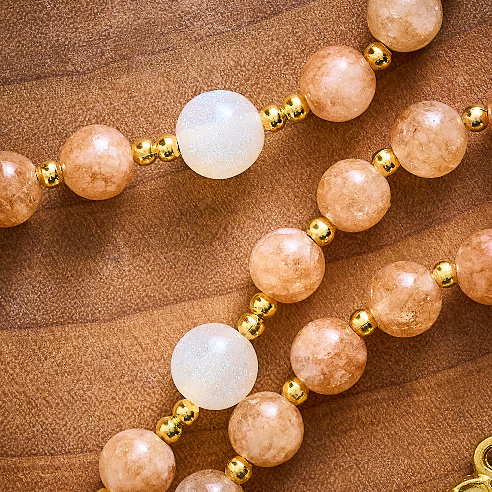 SolaceBeads Natural Yellow Topaz Quartz &amp; Cat&