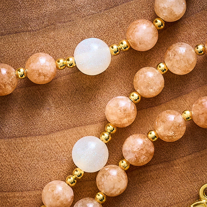 SolaceBeads Natural Yellow Topaz Quartz &amp; Cat&