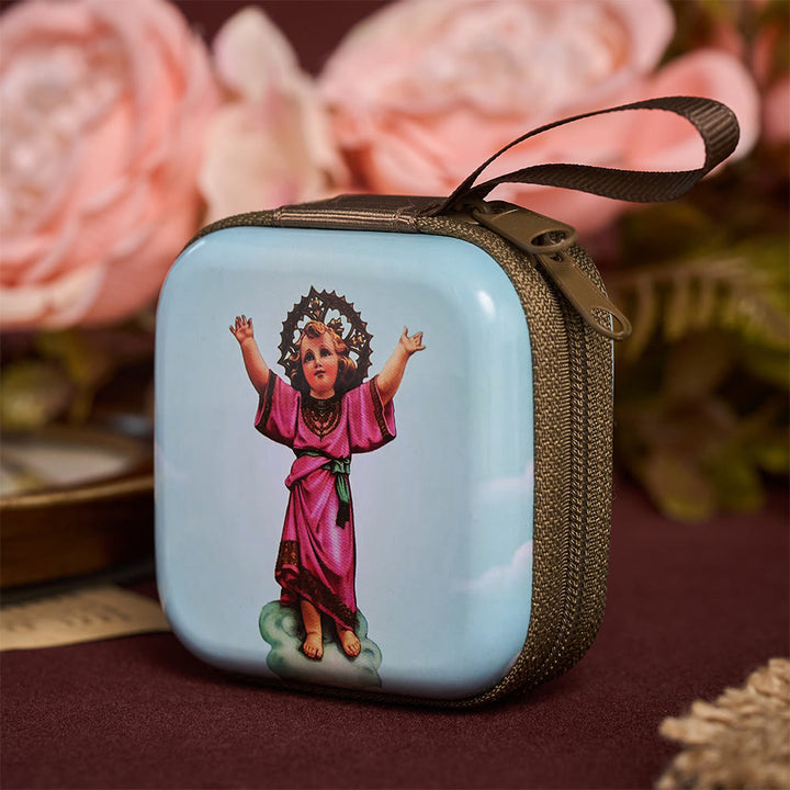 SolaceBeads Infant Jesus of Prague Rosary Case With Portable  Wrist Strap: The Timeless Child Faith - image 3