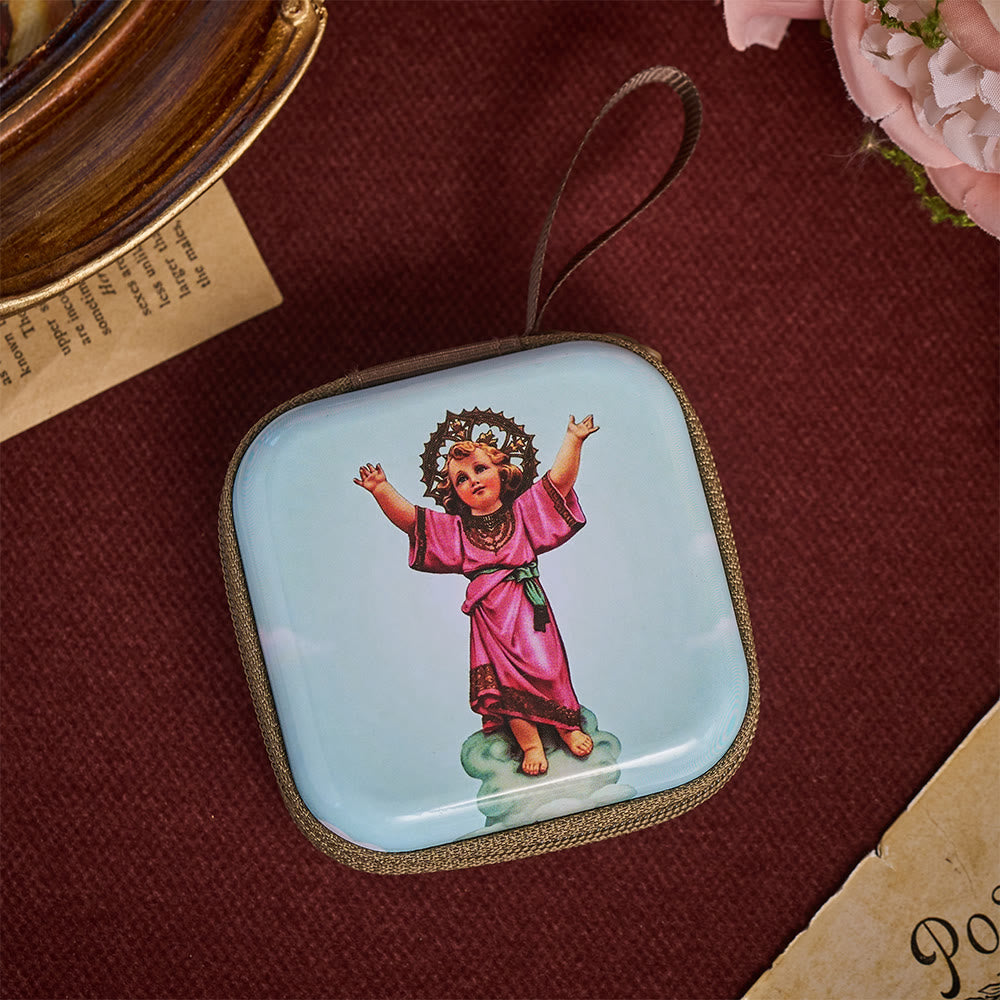 SolaceBeads Infant Jesus of Prague Rosary Case With Portable  Wrist Strap: The Timeless Child Faith - image 4
