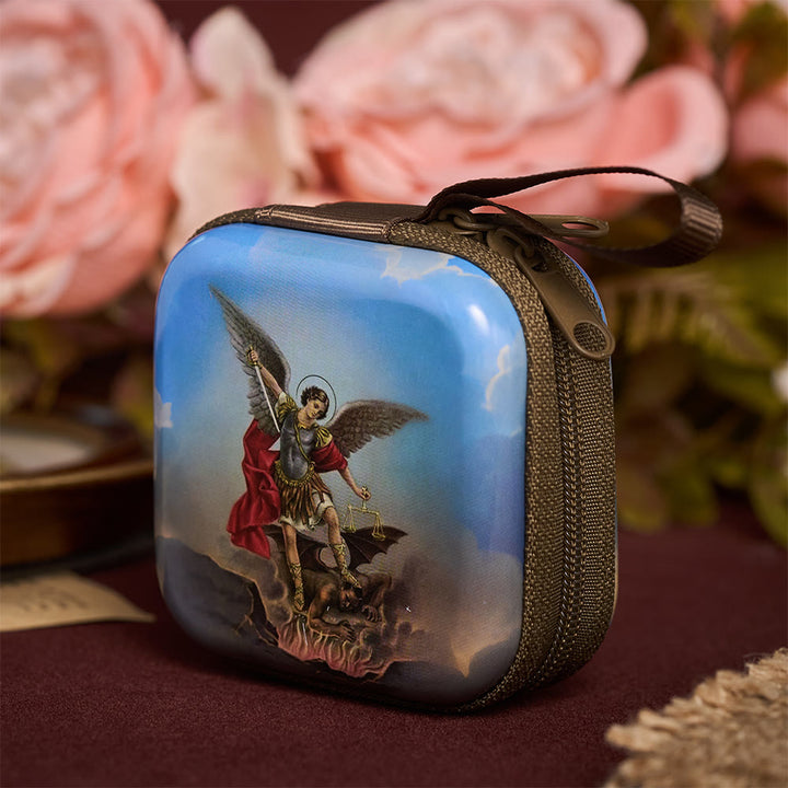 SolaceBeads St. Michael the Archangel Rosary Case &amp; Carry Strap: The Divine Safeguarding Blessing - image 3