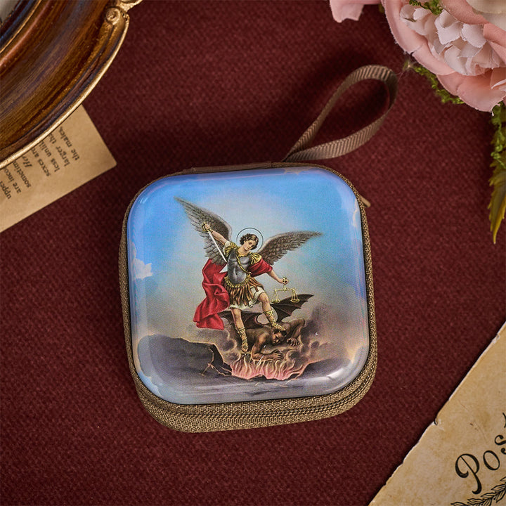 SolaceBeads St. Michael the Archangel Rosary Case &amp; Carry Strap: The Divine Safeguarding Blessing - image 4
