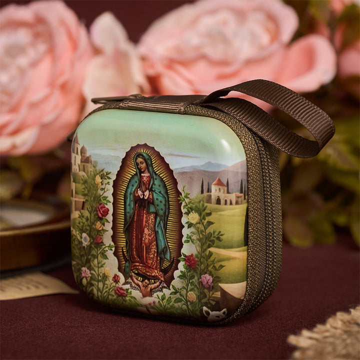 Solacebeads Our Lady Of Guadalupe Rosary Case With Carry Strap: The Gracious Intercessory Blessing - image 7