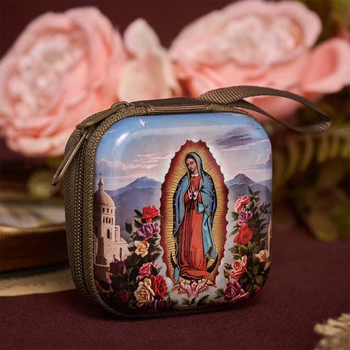 Solacebeads Our Lady Of Guadalupe Rosary Case With Carry Strap: The Gracious Intercessory Blessing - image 4