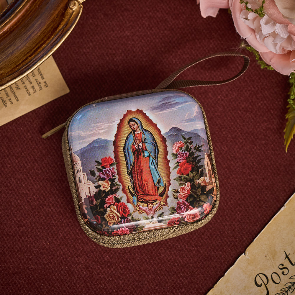 Solacebeads Our Lady Of Guadalupe Rosary Case With Carry Strap: The Gracious Intercessory Blessing - image 8