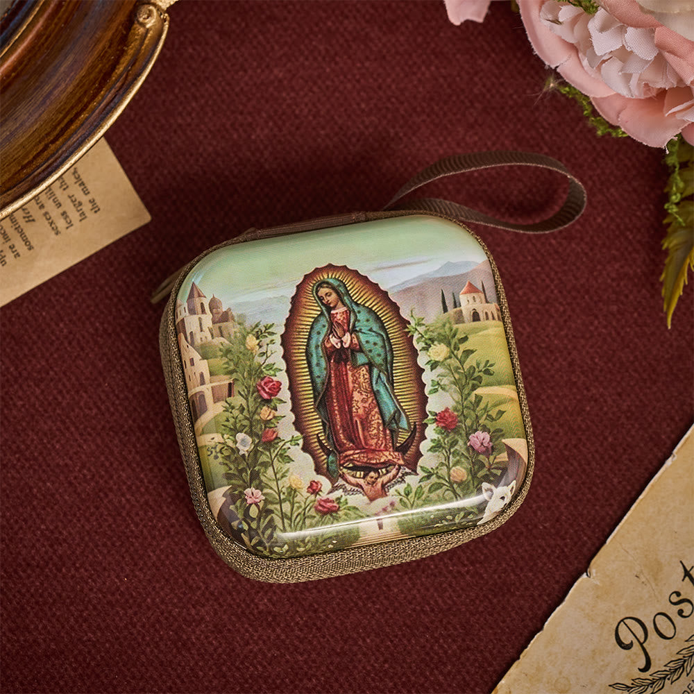 Solacebeads Our Lady Of Guadalupe Rosary Case With Carry Strap: The Gracious Intercessory Blessing - image 9