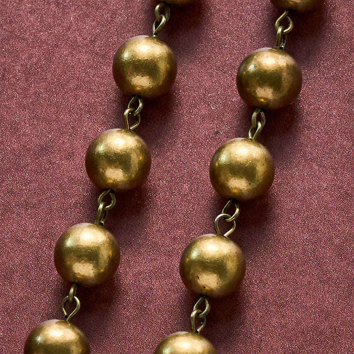 SolaceBeads Car &amp; Bag Rosary, Bronze Beads, St.Michael Medal: Guardian Travel Blessing - image 4
