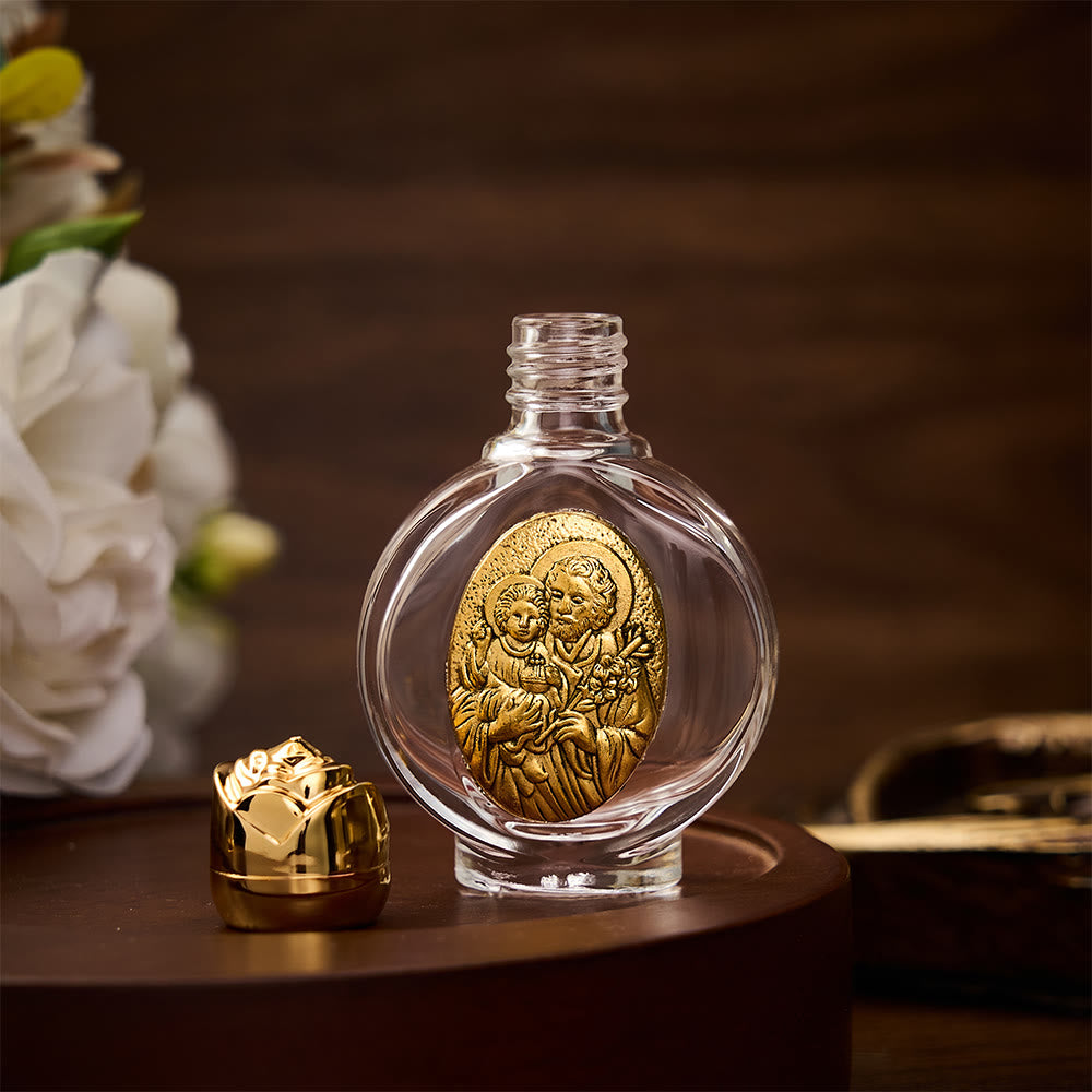 Solacebeads St. Joseph with Infant Jesus Holy Bottle: Blessed by Joseph&