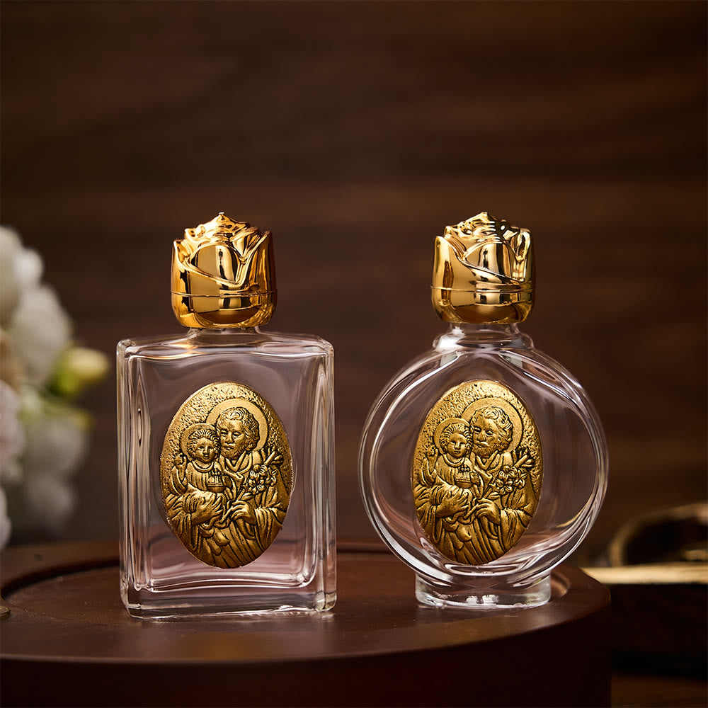 Solacebeads St. Joseph with Infant Jesus Holy Bottle: Blessed by Joseph&