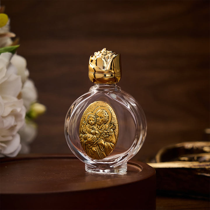 Solacebeads St. Joseph with Infant Jesus Holy Bottle: Blessed by Joseph&