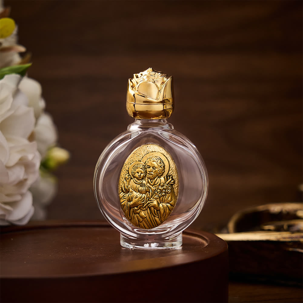 Solacebeads St. Joseph with Infant Jesus Holy Bottle: Blessed by Joseph&