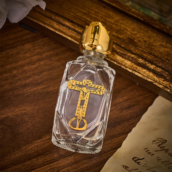 Solacebeads Polygon Classic  Crucifix Holy Bottle: Blessed By Jesus Redemptive Forgiving Grace - image 4