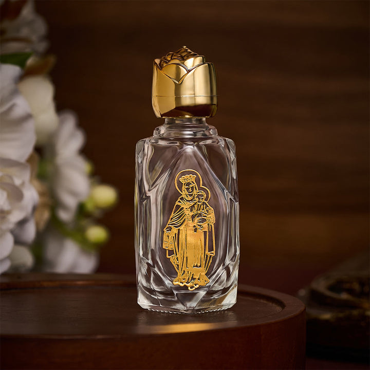 Solacebeads Mount Carmel Polygon Holy Bottle: Designed For Quiet Domestic Marian Devotions - Gold - image 0
