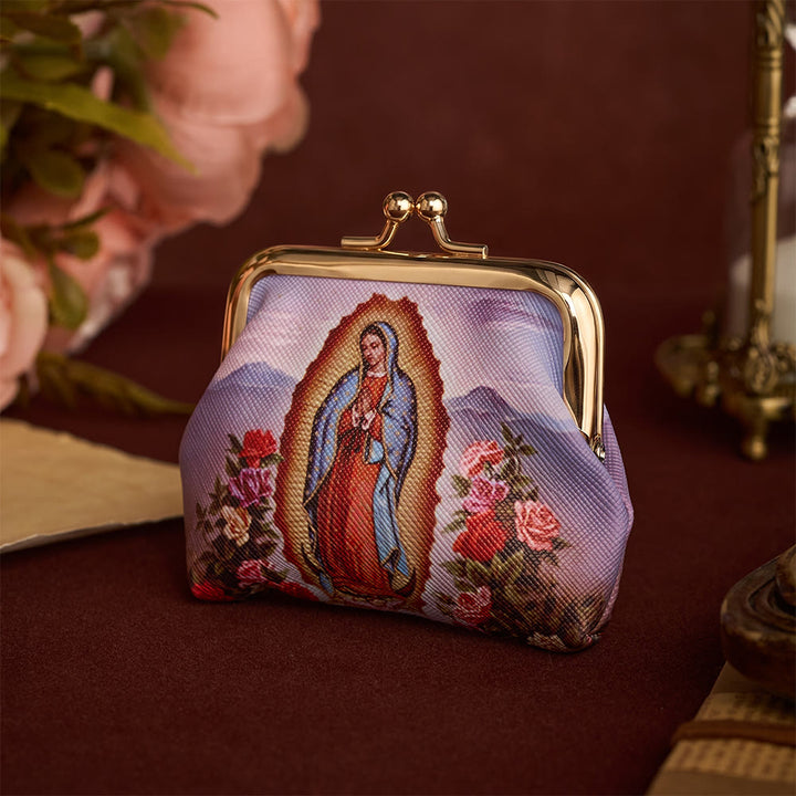 Solacebeads Our Lady of Guadalupe Fabric Rosary Case With Kiss-lock Clasp: Infused With The Devotion - image 4