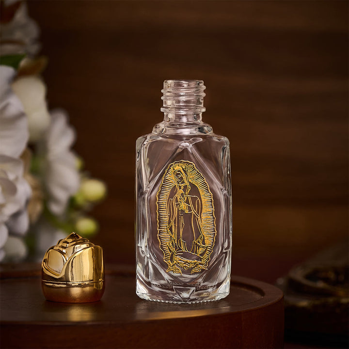 Solacebeads Guadalupe Polygon Glass Holy Bottle:: Infused With Generations Of Devout Faith - image 1
