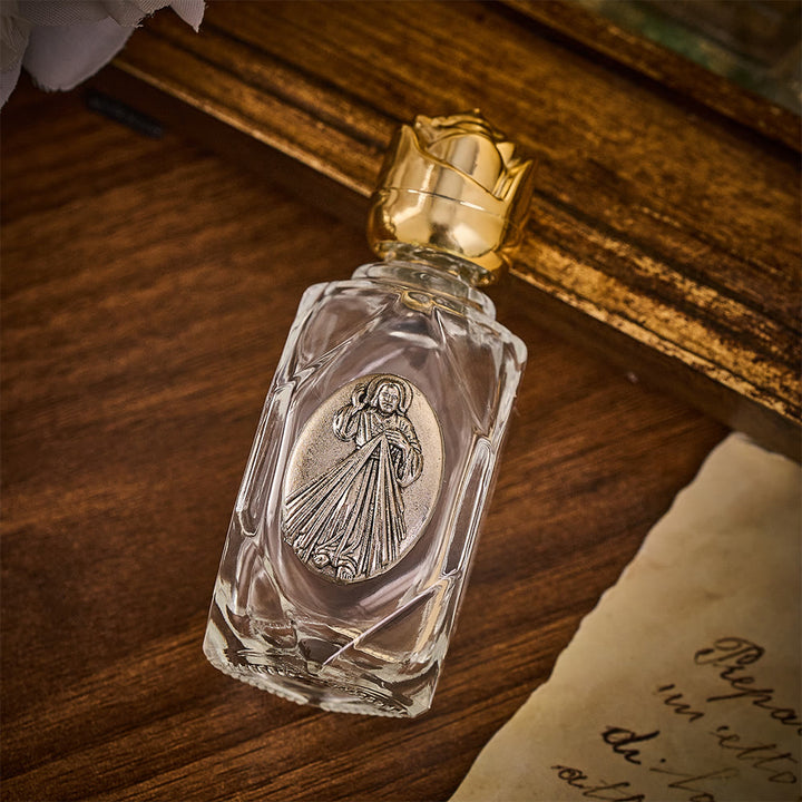Solacebeads Divine Mercy Polygon Glass Holy Bottle: Blessed By Boundless Forgiving Merciful Grace - image 4