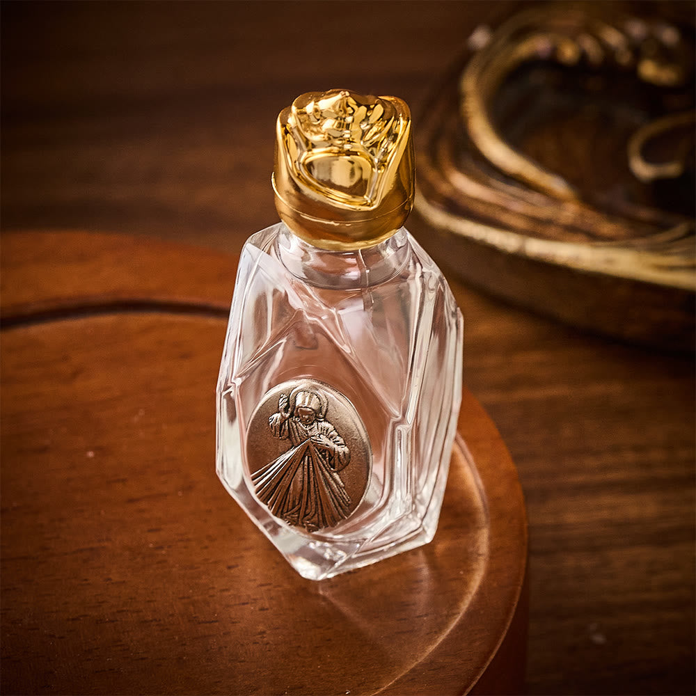 Solacebeads Divine Mercy Polygon Glass Holy Bottle: Blessed By Boundless Forgiving Merciful Grace - image 3