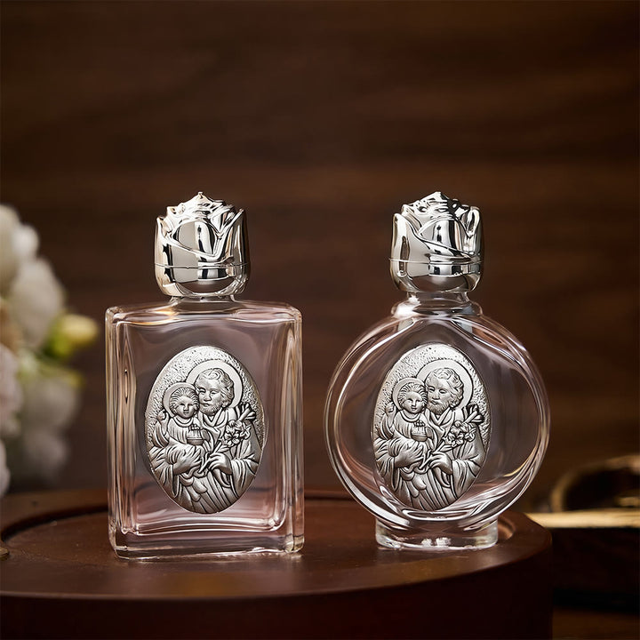 Solacebeads St. Joseph with Infant Jesus Holy Bottle: Blessed by Joseph&