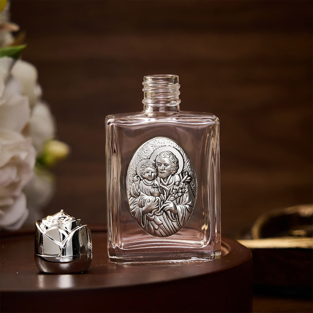 Solacebeads St. Joseph with Infant Jesus Holy Bottle: Blessed by Joseph&