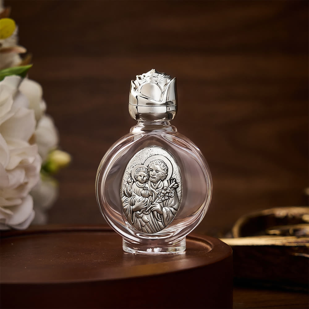 Solacebeads St. Joseph with Infant Jesus Holy Bottle: Blessed by Joseph&