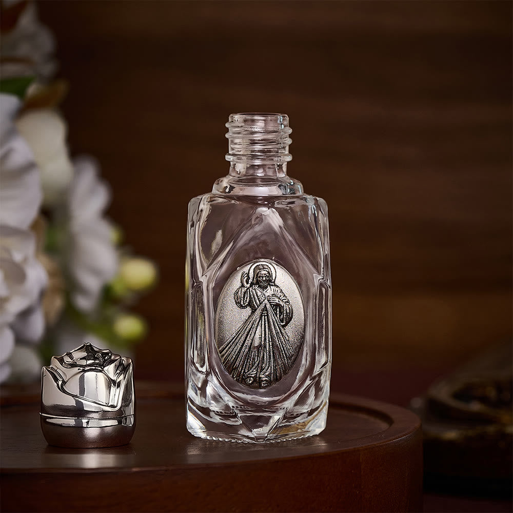 Solacebeads Divine Mercy Polygon Glass Holy Bottle: Blessed By Boundless Forgiving Merciful Grace - image 6
