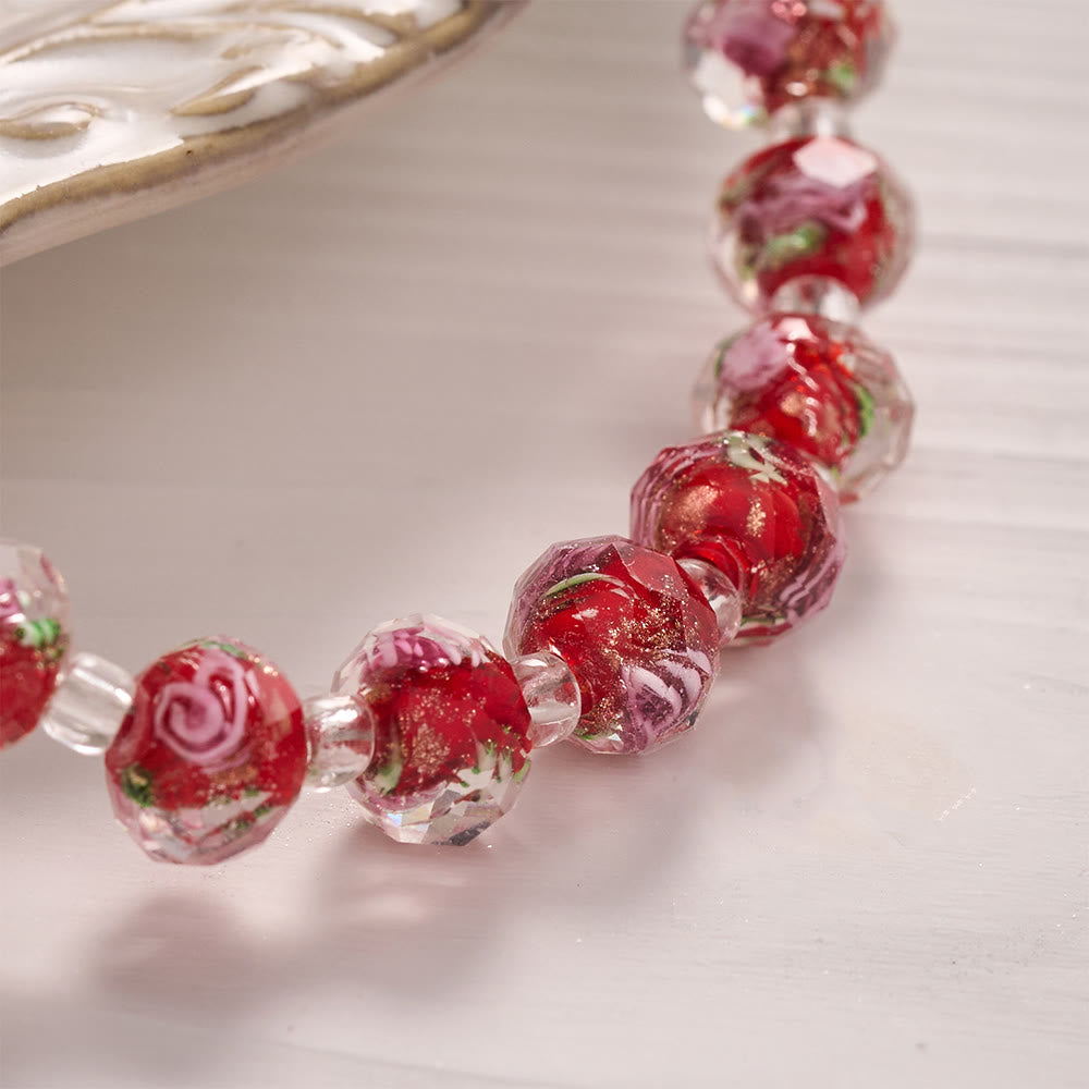 SolaceBeads Floral Glass Portable Amulet, Dual Religious Charms: Steadfast Devotion Blessing - image 3