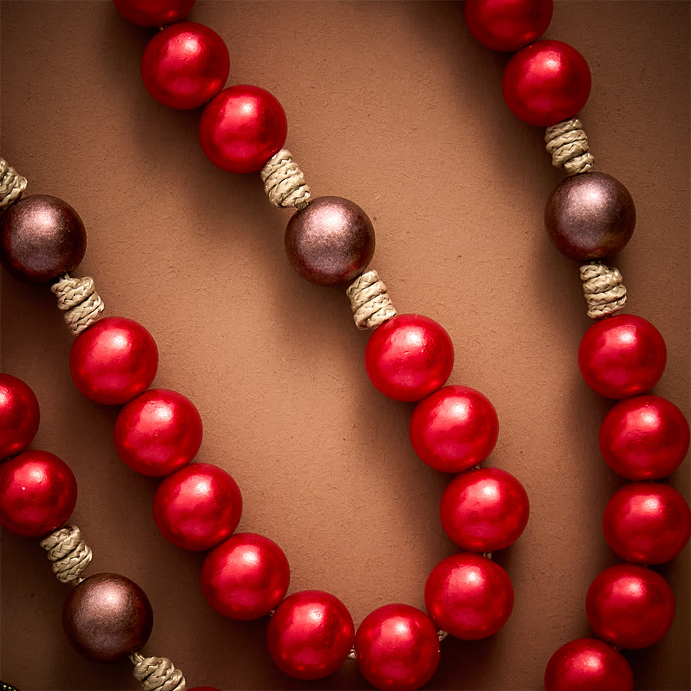 SolaceBeads Red Bead Artistic Rosary, Miraculous Medal &amp; Crucifix: Divine Prayer - image 6