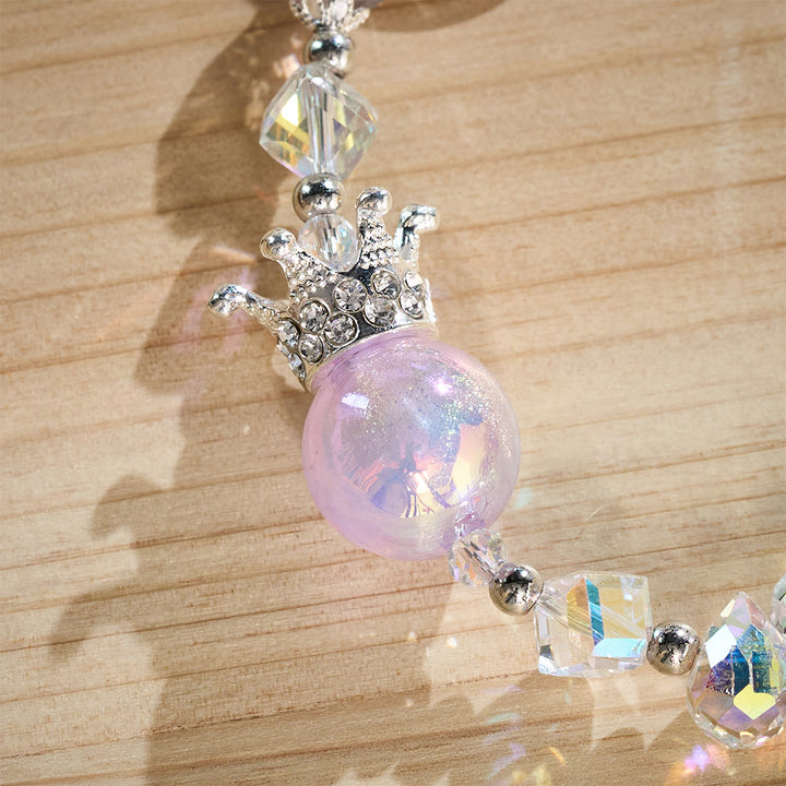 SolaceBeads Phone Charm, Crystal &amp; Pearl Beads, Two‑Color Option Cross: Light‑Filled Devotion Accessory - image 11