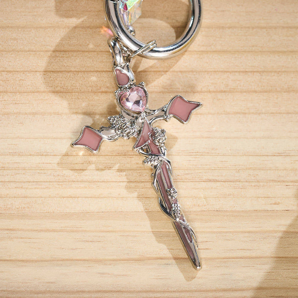 SolaceBeads Phone Charm, Crystal &amp; Pearl Beads, Two‑Color Option Cross: Light‑Filled Devotion Accessory - image 14