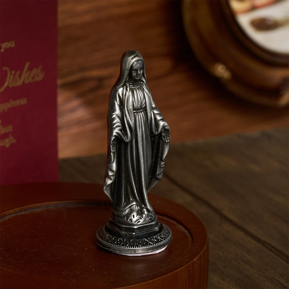 Solacebeads Our Lady Of Grace Mini Alloy Prayer Statue: The Gentle Grace Of Virgin Mary - image 7
