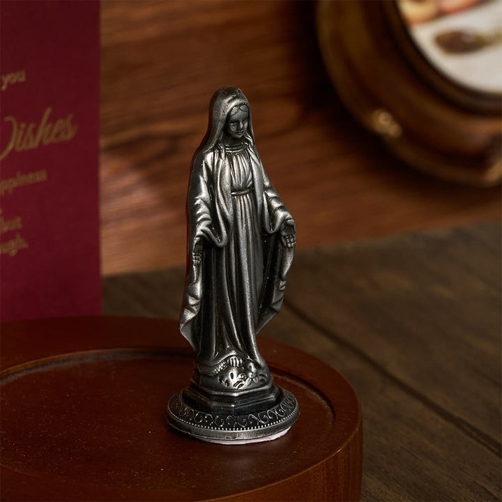 Solacebeads Our Lady Of Grace Mini Alloy Prayer Statue: The Gentle Grace Of Virgin Mary - image 7