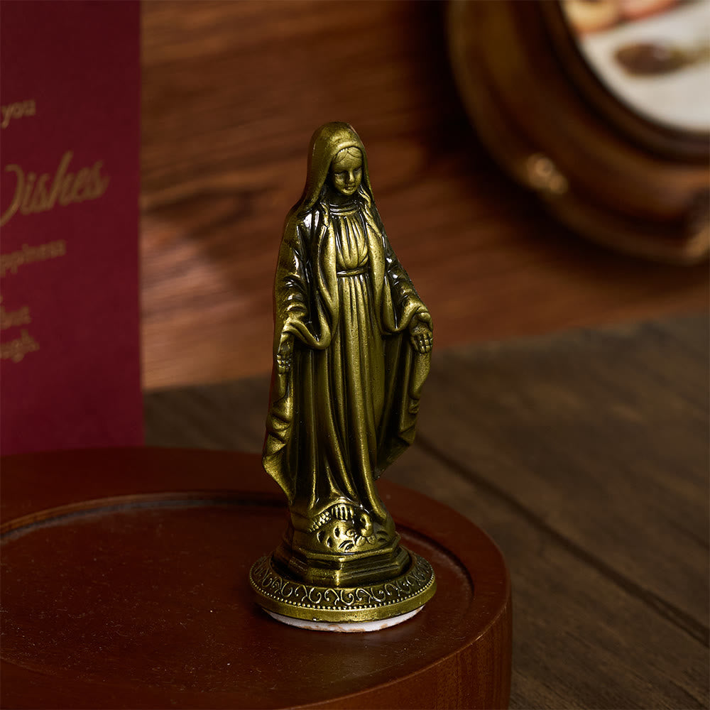 Solacebeads Our Lady Of Grace Mini Alloy Prayer Statue: The Gentle Grace Of Virgin Mary - image 9