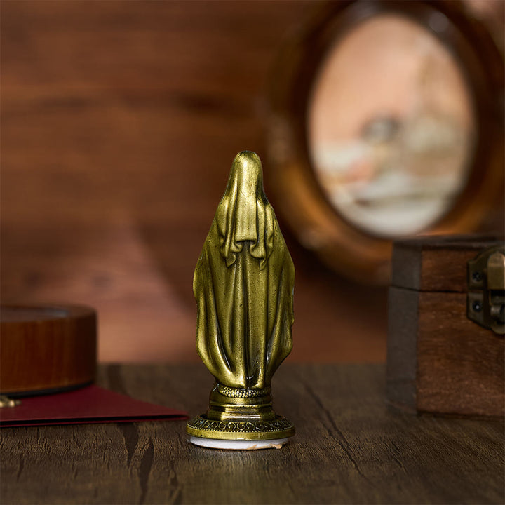 Solacebeads Our Lady Of Grace Mini Alloy Prayer Statue: The Gentle Grace Of Virgin Mary - image 5