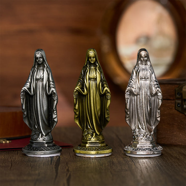 Solacebeads Our Lady Of Grace Mini Alloy Prayer Statue: The Gentle Grace Of Virgin Mary - image 0