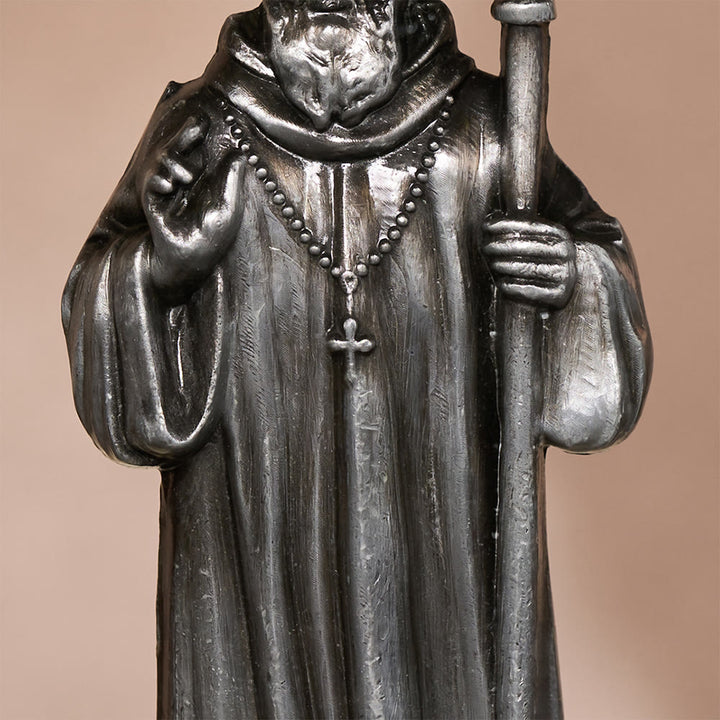 SolaceBeads St. Benedict Mini Alloy Prayer Statue: The firm protection Brought by Benedict - image 8