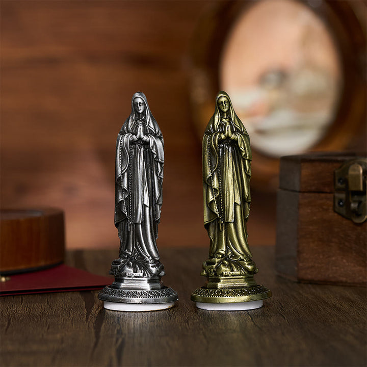 SolaceBeads Our Lady of Lourdes Prayer Statue, Sacred Devotion Desktop Figurine - image 0