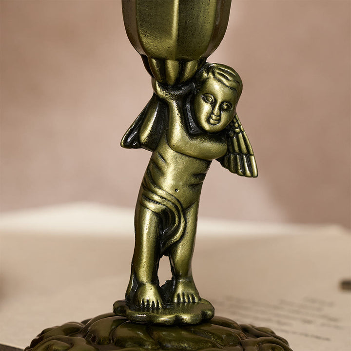 SolaceBeads Cherub Prayer Candle Holder Statue: Sacred Glow for Altar Devotion - image 7