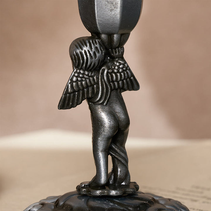 SolaceBeads Cherub Prayer Candle Holder Statue: Sacred Glow for Altar Devotion - image 10