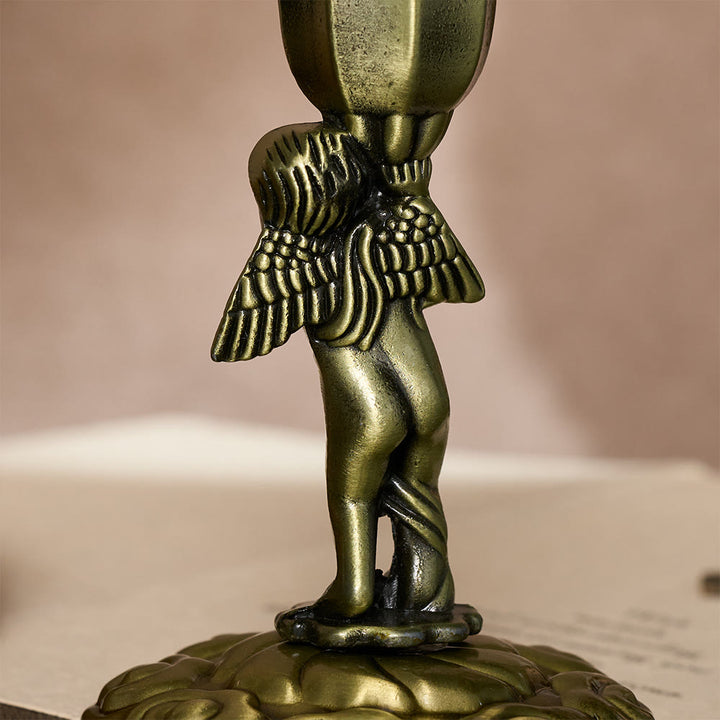 SolaceBeads Cherub Prayer Candle Holder Statue: Sacred Glow for Altar Devotion - image 9