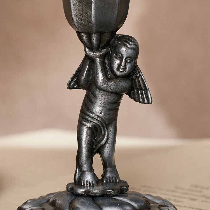SolaceBeads Cherub Prayer Candle Holder Statue: Sacred Glow for Altar Devotion - image 8