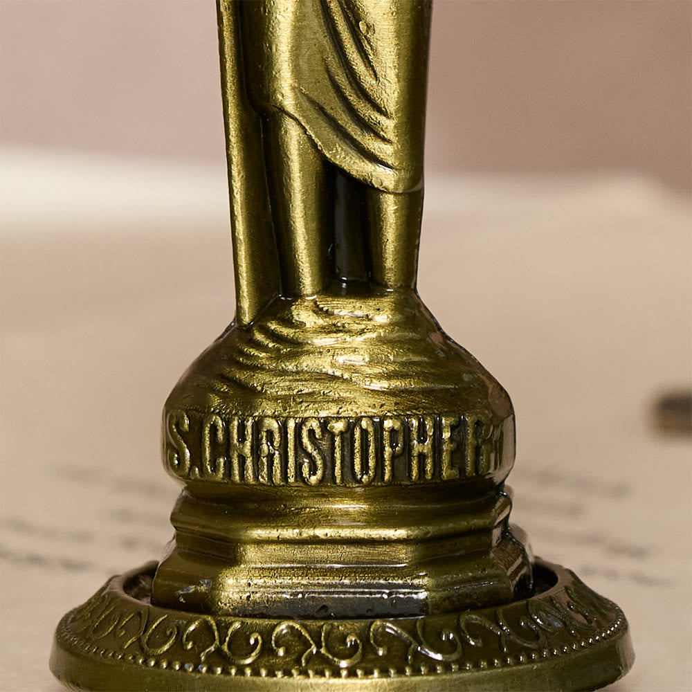 SolaceBeads Saint Christopher Prayer Statue: Sacred Protection for Your Daily Devotion - image 7