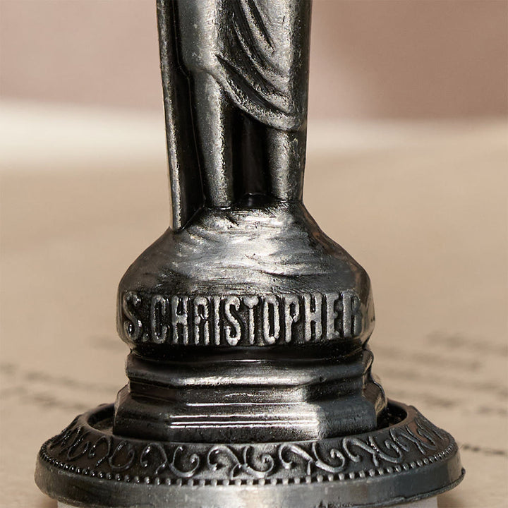 SolaceBeads Saint Christopher Prayer Statue: Sacred Protection for Your Daily Devotion - image 8
