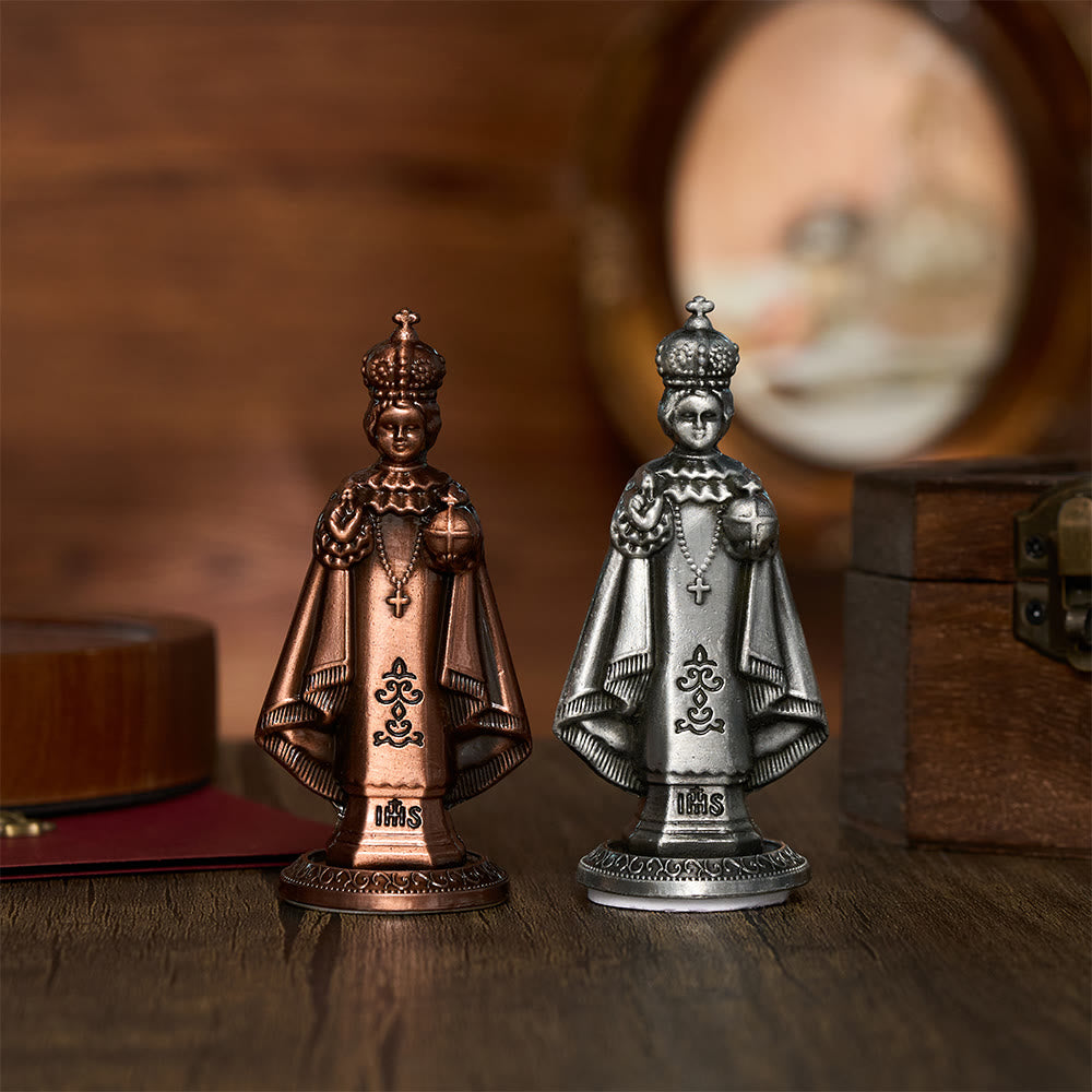 SolaceBeads Infant Jesus of Prague Statue: Faith‑Filled Devotional Prayer Figurine - image 0