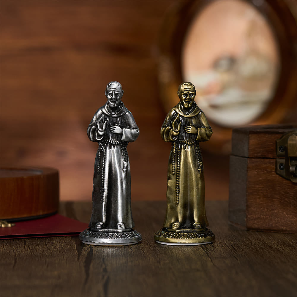 SolaceBeads Saint Padre Pio Statue: Divine Grace Devotional Prayer Figurine - image 0
