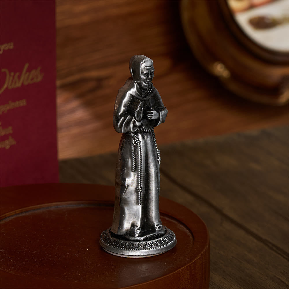 SolaceBeads Saint Padre Pio Statue: Divine Grace Devotional Prayer Figurine - image 5