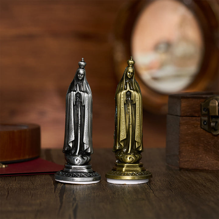 SolaceBeads Our Lady Of Fátima Mini Alloy Prayer Statue: Gentle Intercession &amp; Peaceful Blessings - image 0