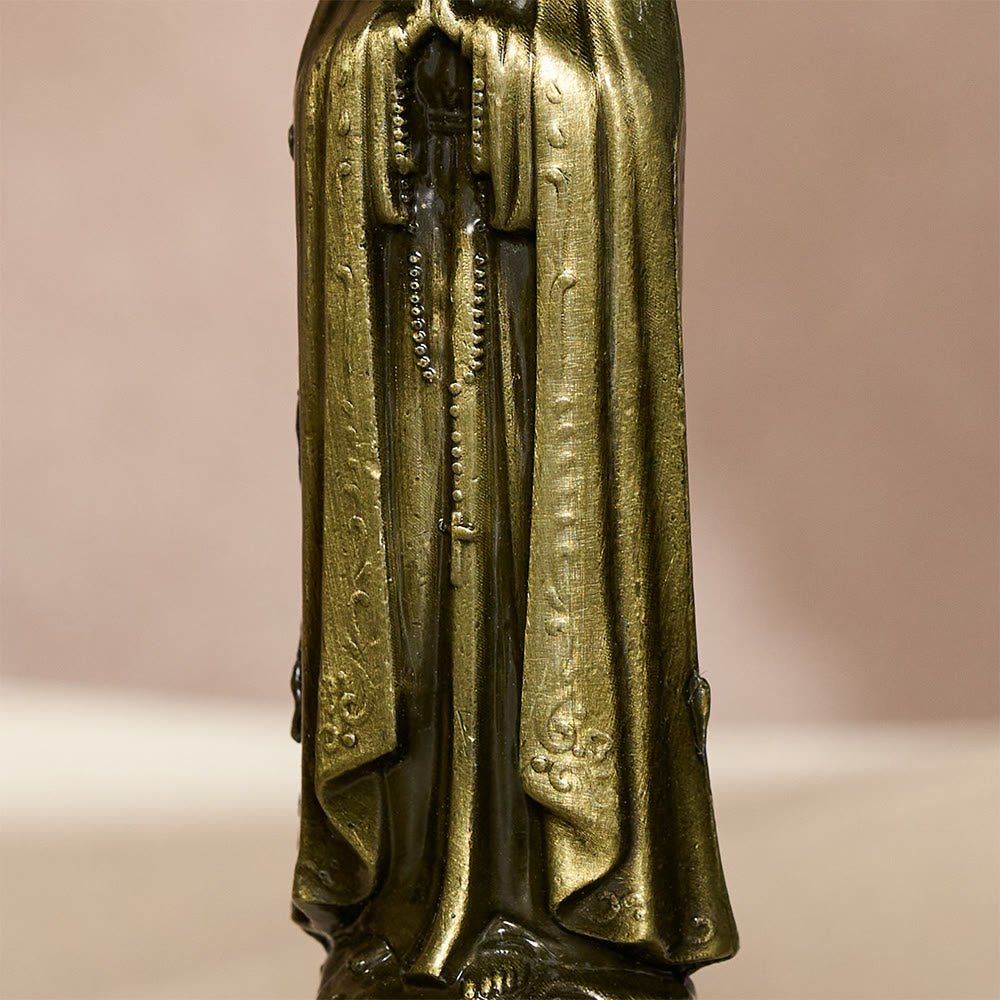 SolaceBeads Our Lady Of Fátima Mini Alloy Prayer Statue: Gentle Intercession &amp; Peaceful Blessings - image 7