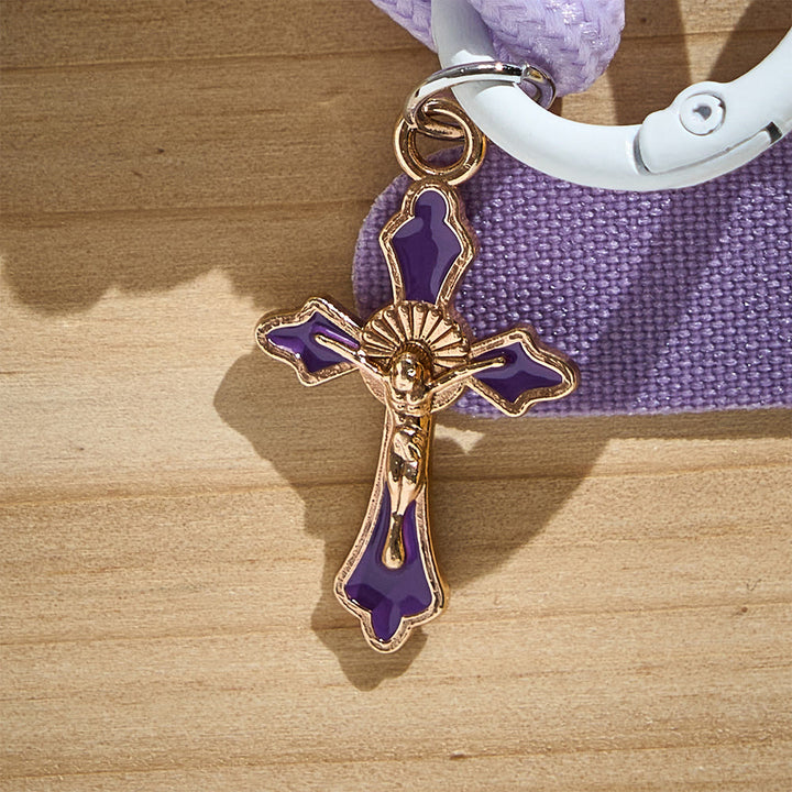 SolaceBeads Paracord Phone Charm: Inspiring Crucifix Pendant Daily Accessory - image 17