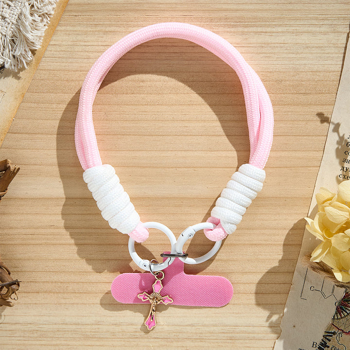 SolaceBeads Paracord Phone Charm: Inspiring Crucifix Pendant Daily Accessory - image 4