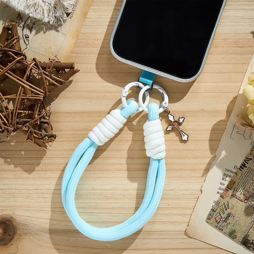 SolaceBeads Paracord Phone Charm: Inspiring Crucifix Pendant Daily Accessory - image 7